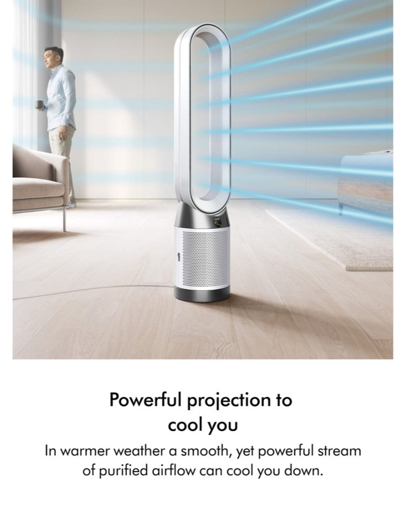 جهاز تنقية الهواء دايسون كول بي سي 1 الأبيض