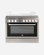 موقد غاز هوفر قائم بذاته بخمسة شعلات مع شواية، مقاس 90×60 بوصة