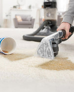 غسالة السجاد والأرضيات الصلبة هوفر بلاتينيوم باور ماكس، فرشاة دوارة 360 درجة معاكسة، بتقنية أكوا سبين XL، مناسبة للمنزل والمكتب والمجالس والمزيد، لون أسود، ضمان لمدة عام - CWKTH012