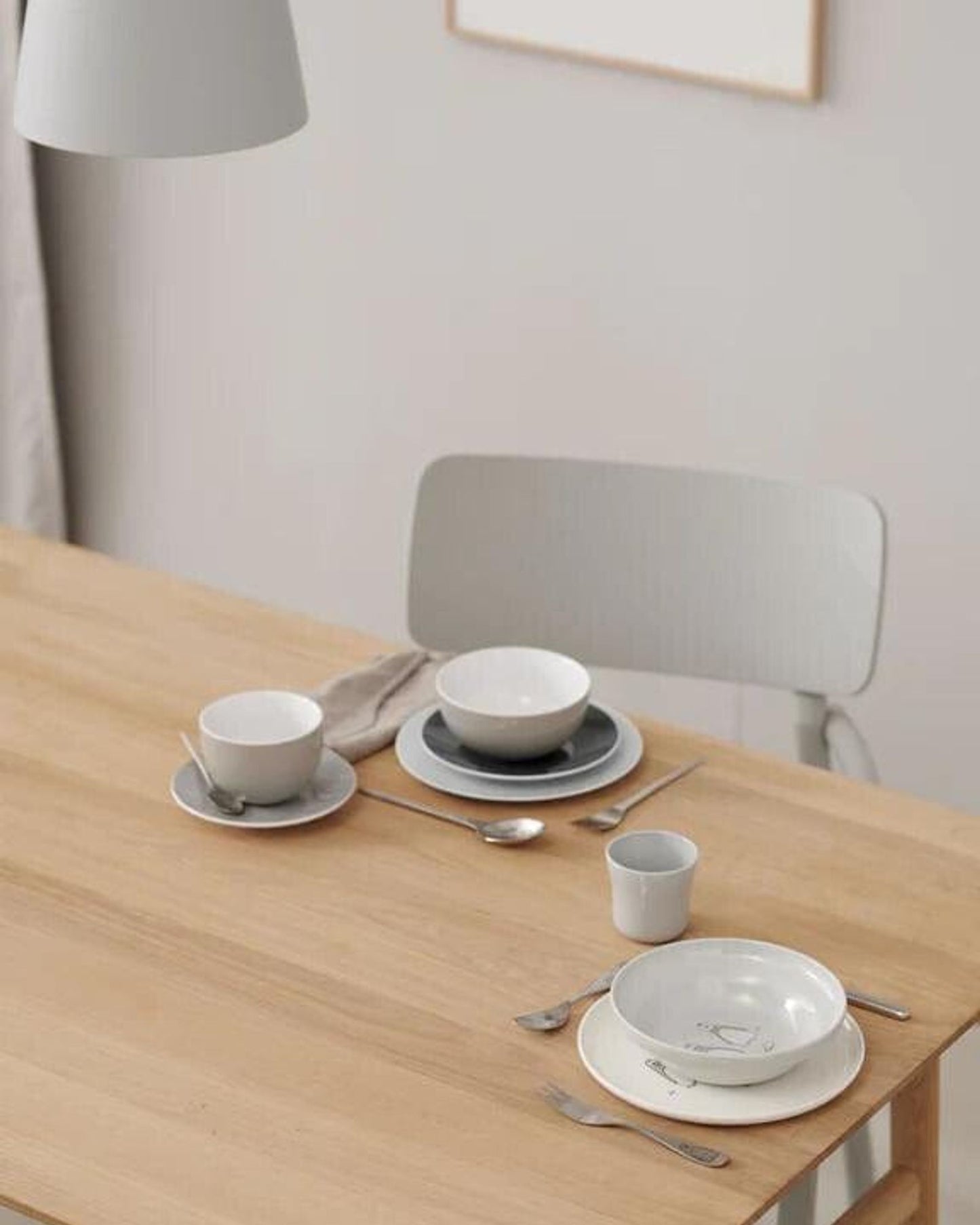 طقم أدوات مائدة ستيلتون بينجو، 3 قطع، رمادي