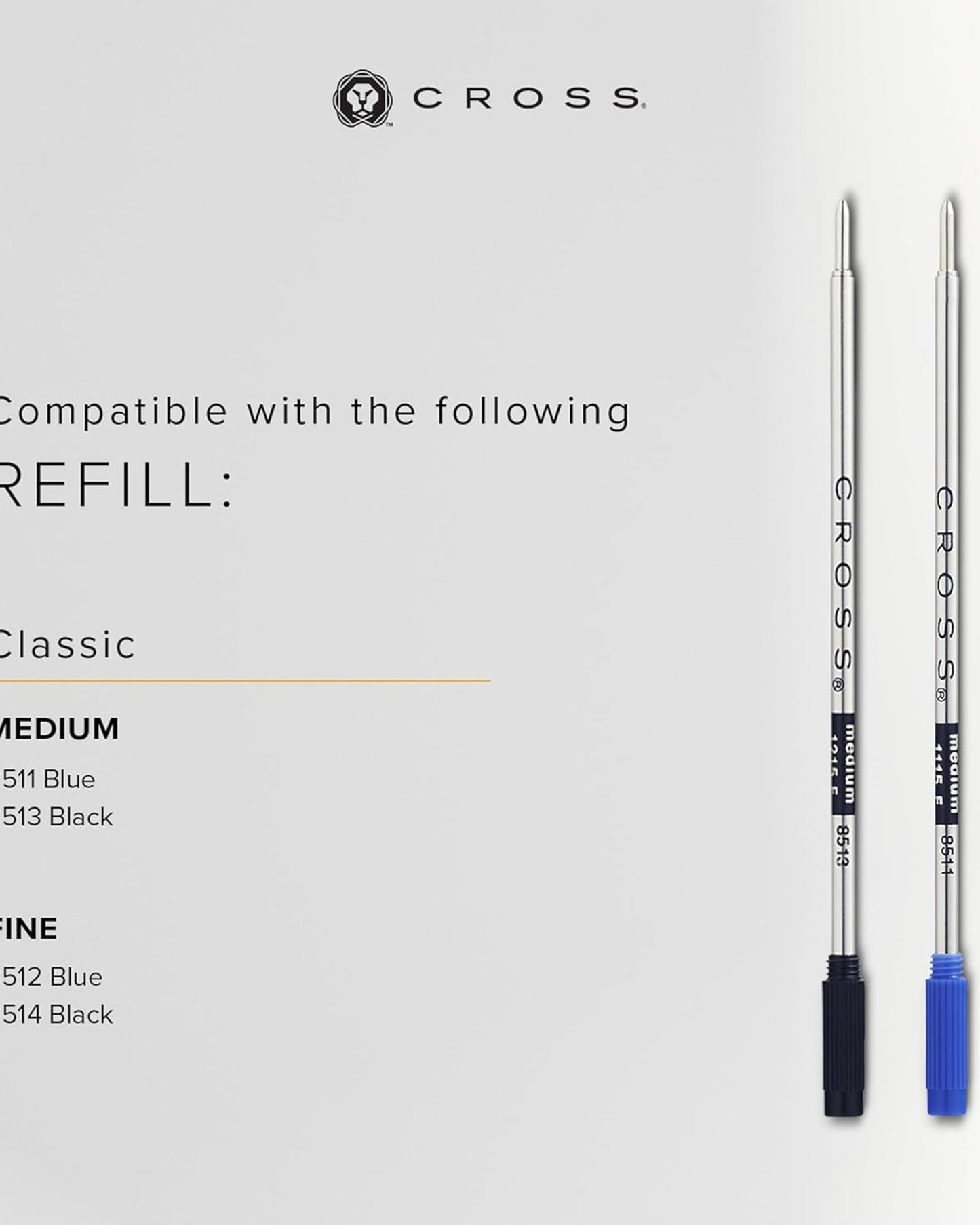 قلم حبر جاف كلاسيكي من Cross Townsend® باللون الأسود مع مواعيد مطلية بالذهب عيار 23 قيراطًا - 572TW