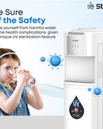 موزع مياه Sure ذو التحميل العلوي مع الأشعة فوق البنفسجية