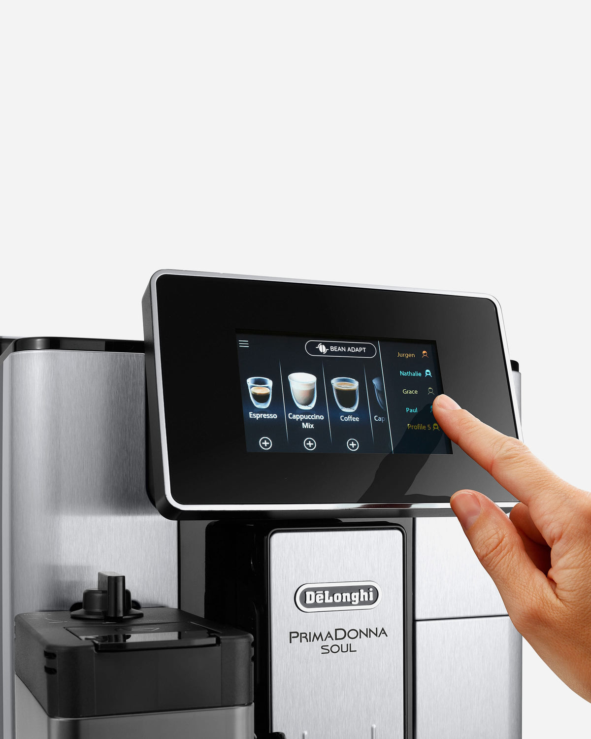 ماكينة قهوة بالحبوب ديلونجي بريمادونا سول، بأكثر من 20 وصفة قهوة – ECAM610.75.MB (معتمد من ESMA)