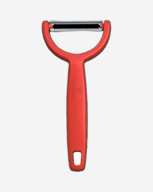 مقشرة طماطم وكيوي من فيكتورينوكس، مسننة صغيرة من الفولاذ المقاوم للصدأ باللون الأحمر - 6.0963.1