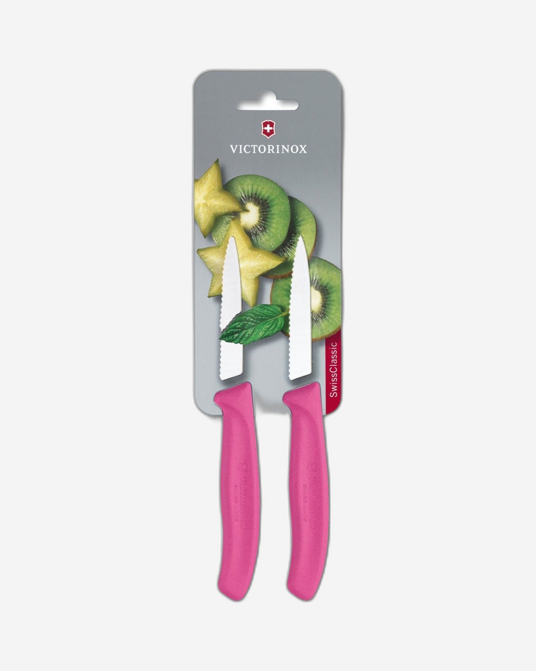 طقم سكاكين تقشير فيكتورينوكس سويس كلاسيك بحافة مموجة من قطعتين - 6-7636-L115B