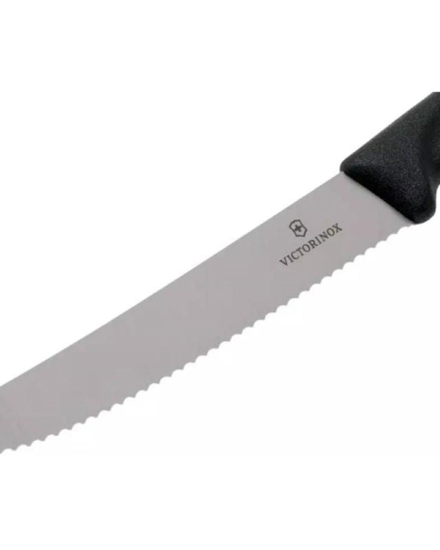 سكين فيكتورينوكس سويس كلاسيك للطماطم والمائدة، 6 قطع، 11 سم، أسود مموج - 6.7833.6
