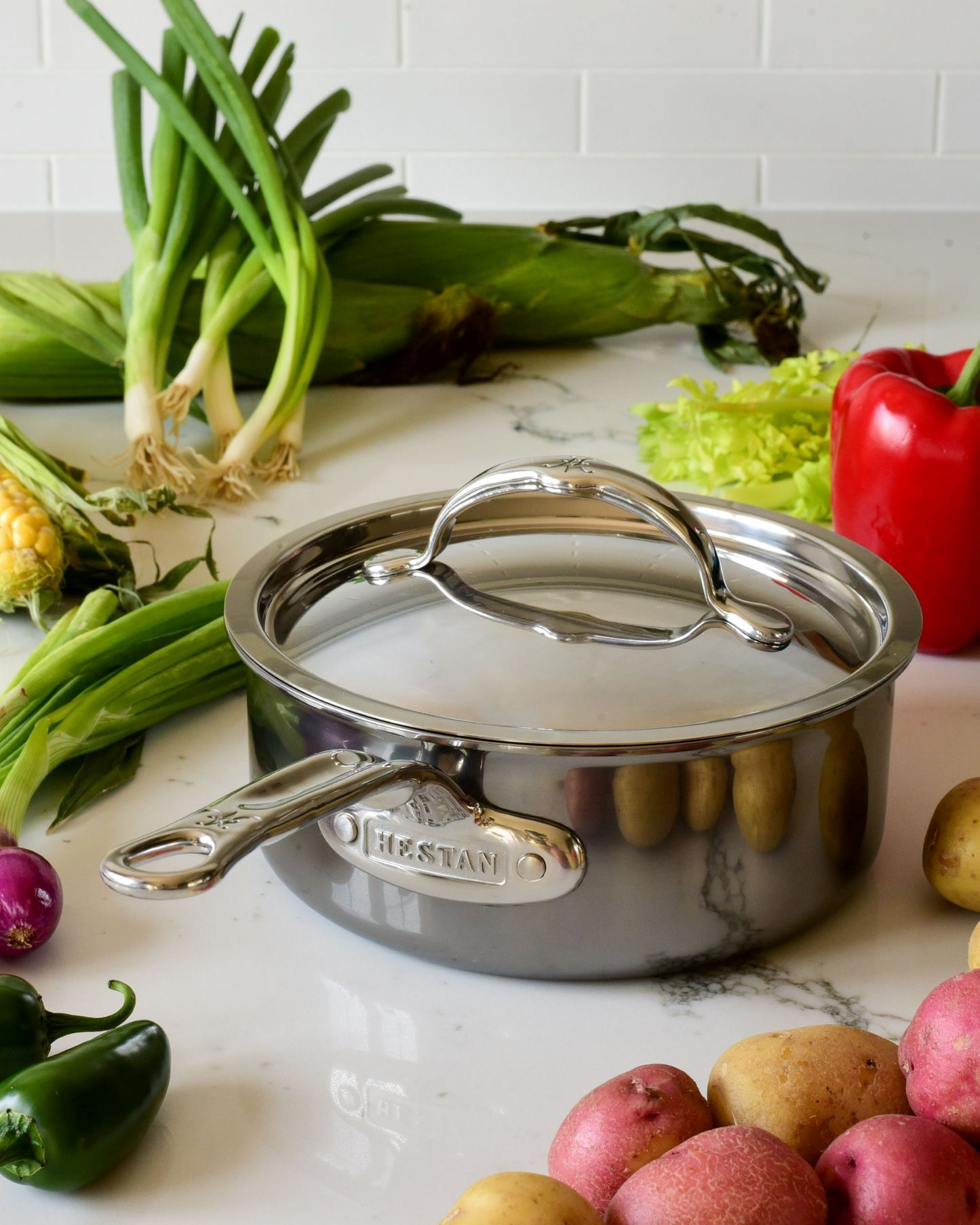 Hestan NanoBond 18cm Covered Saucepan