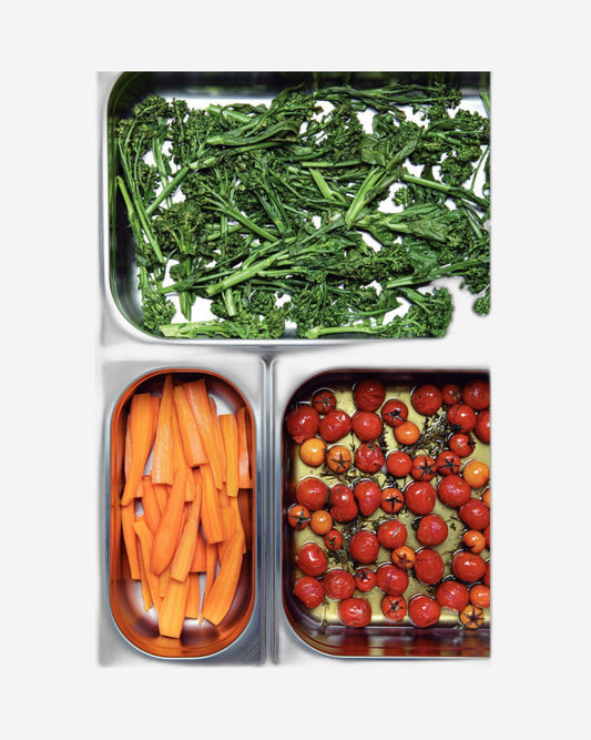 صينية طعام ترامونتينا GN 1/3 من الفولاذ المقاوم للصدأ بدون مقابض، عمق 40 مم - فولاذ 304