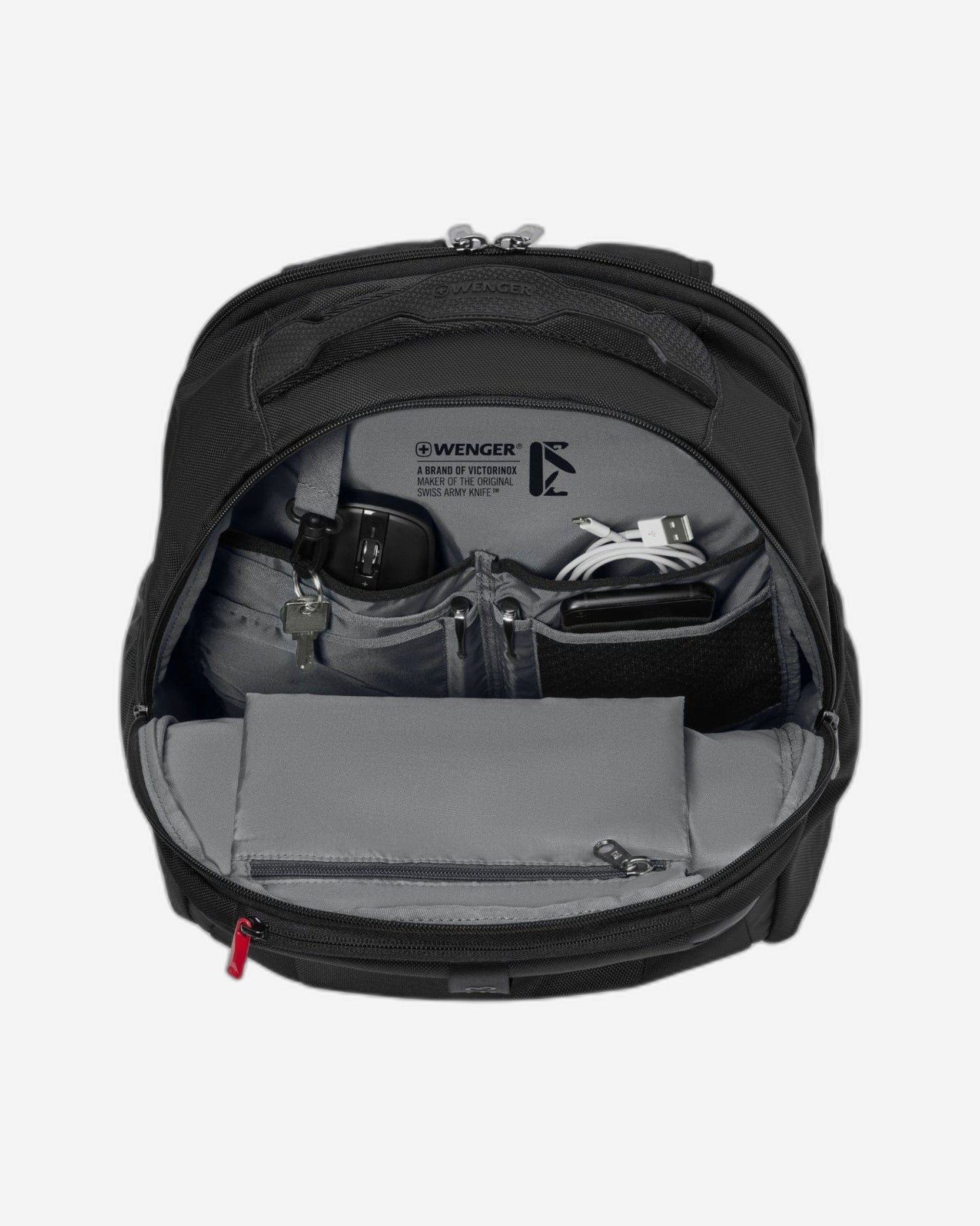 حقيبة ظهر Wenger XE Professional للكمبيوتر المحمول مقاس 15.6 بوصة مع جيب للكمبيوتر اللوحي باللون الأسود - 612739