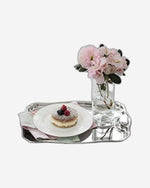 صينية ترامونتينا برازيل الكلاسيكية مستطيلة الشكل من الفولاذ المقاوم للصدأ بمقابض، مقاس 42×29 سم