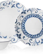 Corelle 12-Piece Chip Resistant Classic Collection Dinnerware Set, Artemis 1X12 (1138861)
