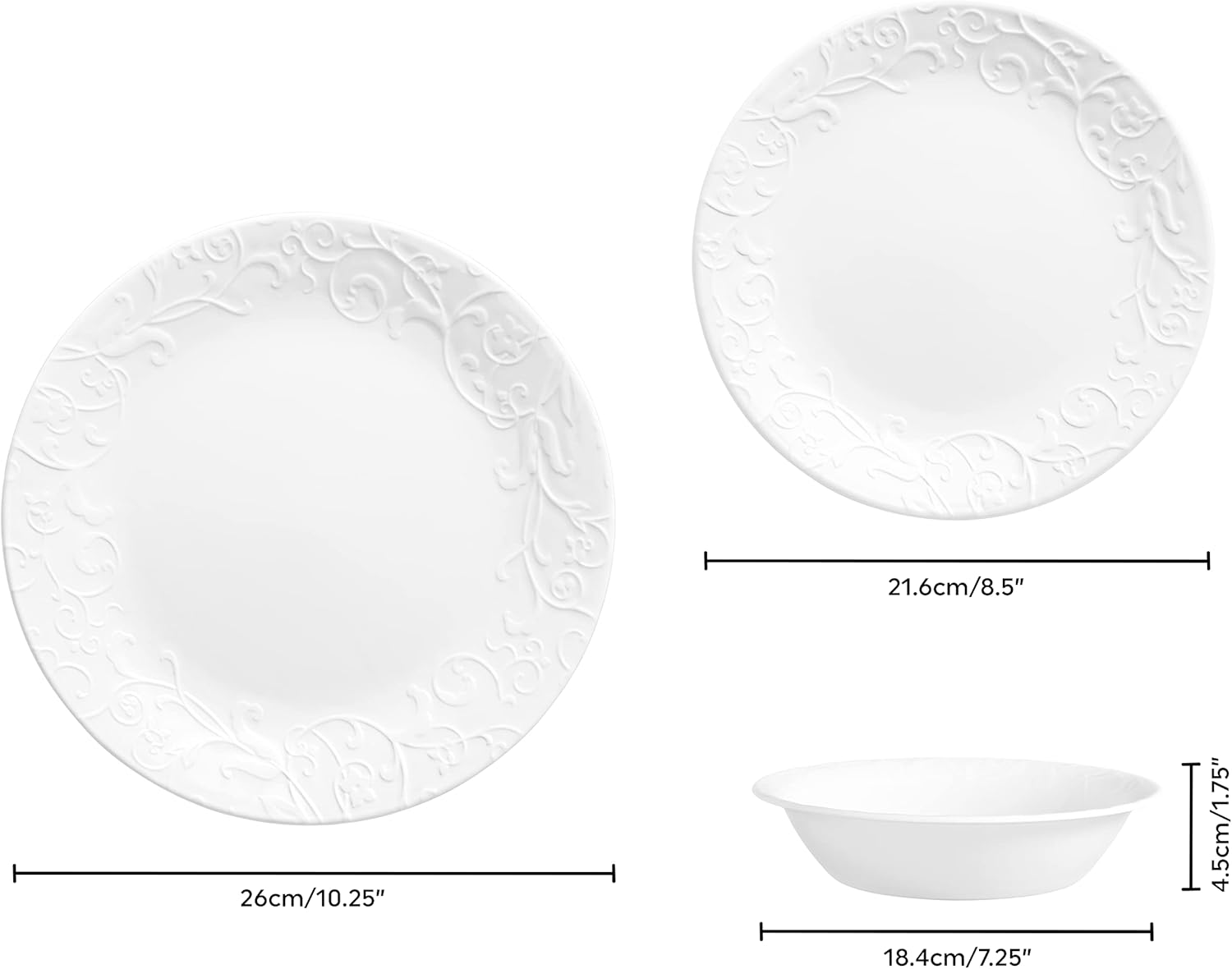 طقم عشاء كوريل بيلا فاينزا مكون من 12 قطعة، خدمة لـ 4 أشخاص (1146912)