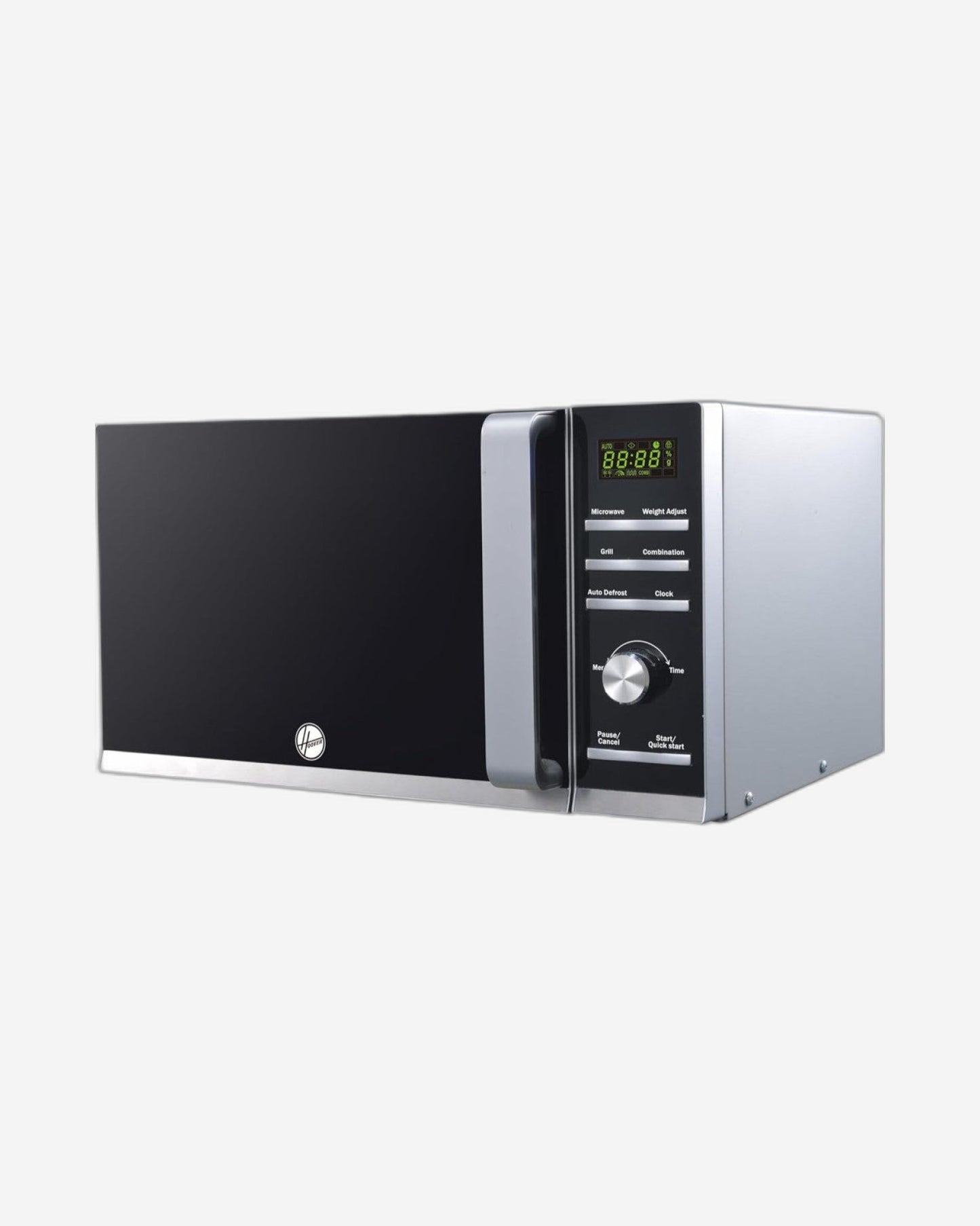 ميكروويف هوفر الرقمي سعة 25 لترًا مع فرن شواء - HMW-M25G-S، قوة 900 واط، خاصية إذابة الجليد، وظيفة الشواء، زر تحكم رقمي، أسود