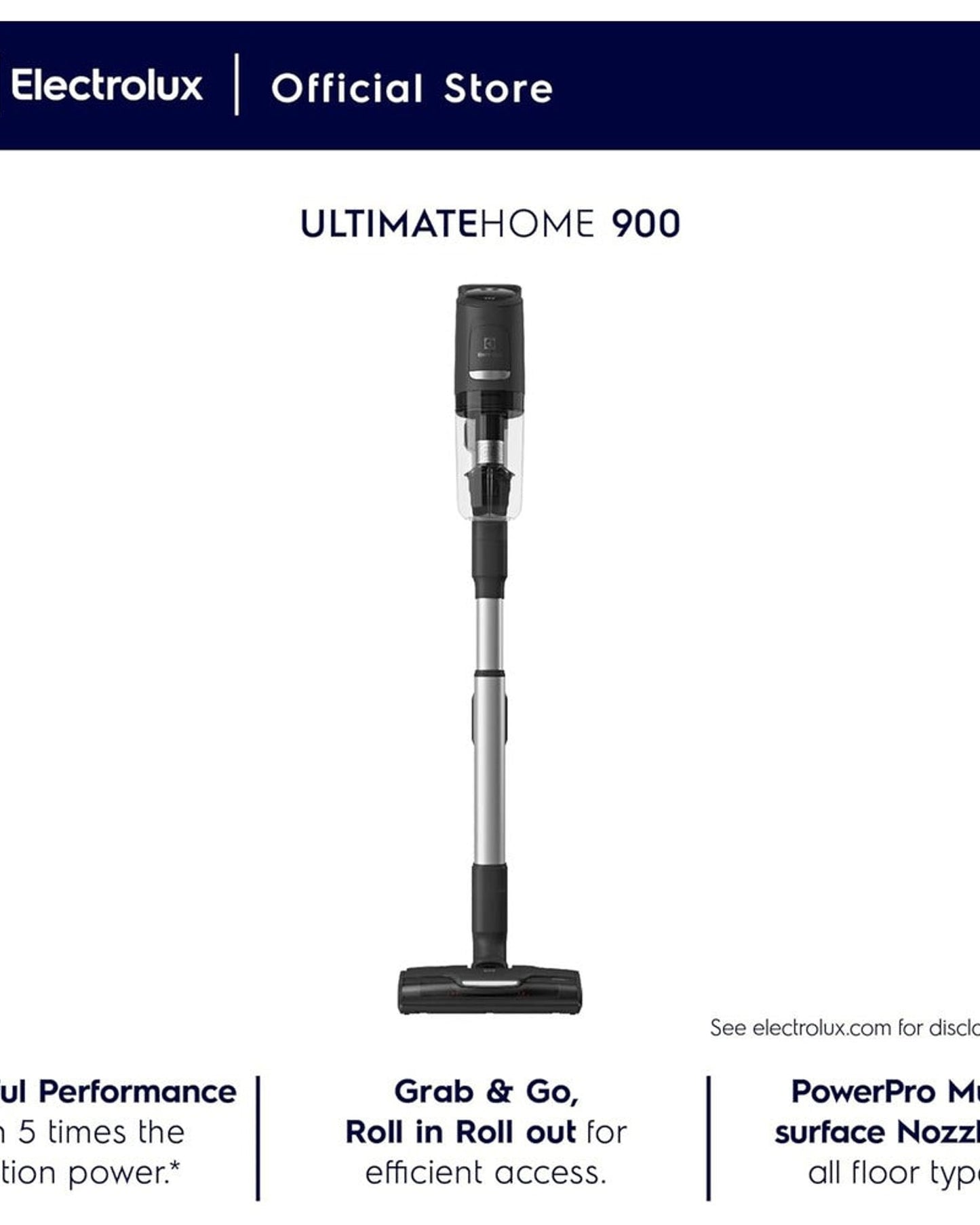 مكنسة كهربائية يدوية من إلكترولوكس بقوة 150 واط