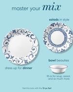 طقم أدوات مائدة كوريل المقاوم للكسر من مجموعة كلاسيك، ١٢ قطعة، أرتيميس ١×١٢ (١١٣٨٨٦١)