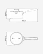 قدر ترامونتينا برازيل جرانو 16 سم 1.7 لتر من الفولاذ المقاوم للصدأ مع هيكل ثلاثي الطبقات