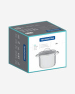 قدر طهي ترامونتينا برازيل أونا 24 سم 7.7 لتر من الفولاذ المقاوم للصدأ مع قاعدة ثلاثية الطبقات