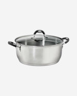 Tramontina Brazil  Solar Silicon 30cm 8.9L Stainless Steel Shallow Casserole with Tri-ply Bottom