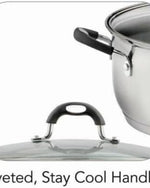 ترامونتينا البرازيل - وعاء طهي مسطح من الفولاذ المقاوم للصدأ 30 سم وسعة 8.9 لتر مع قاع ثلاثي الطبقات