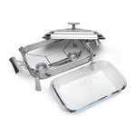 وعاء تدفئة مستطيل من جلوبال تيبل وير ألودرا سعة 2 لتر