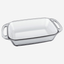 Marinex Rectangular Glass Roaster with Handles, Heat-Resistant, Oven-Safe, 2.1L