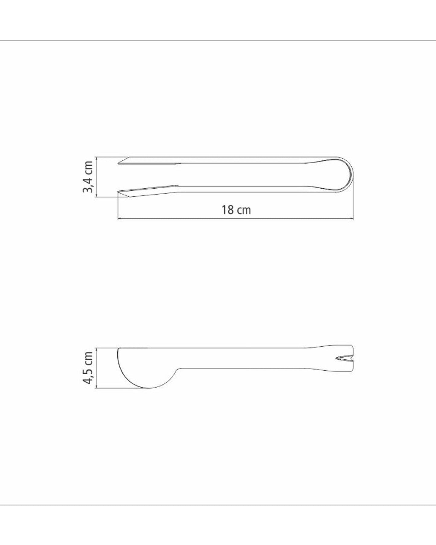 ملقط ثلج ترامونتينا متعدد الاستخدامات من الفولاذ المقاوم للصدأ