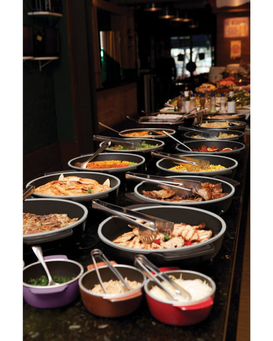 ملقط معكرونة ترامونتينا متعدد الاستخدامات مصنوع من الفولاذ المقاوم للصدأ بمقبض طويل