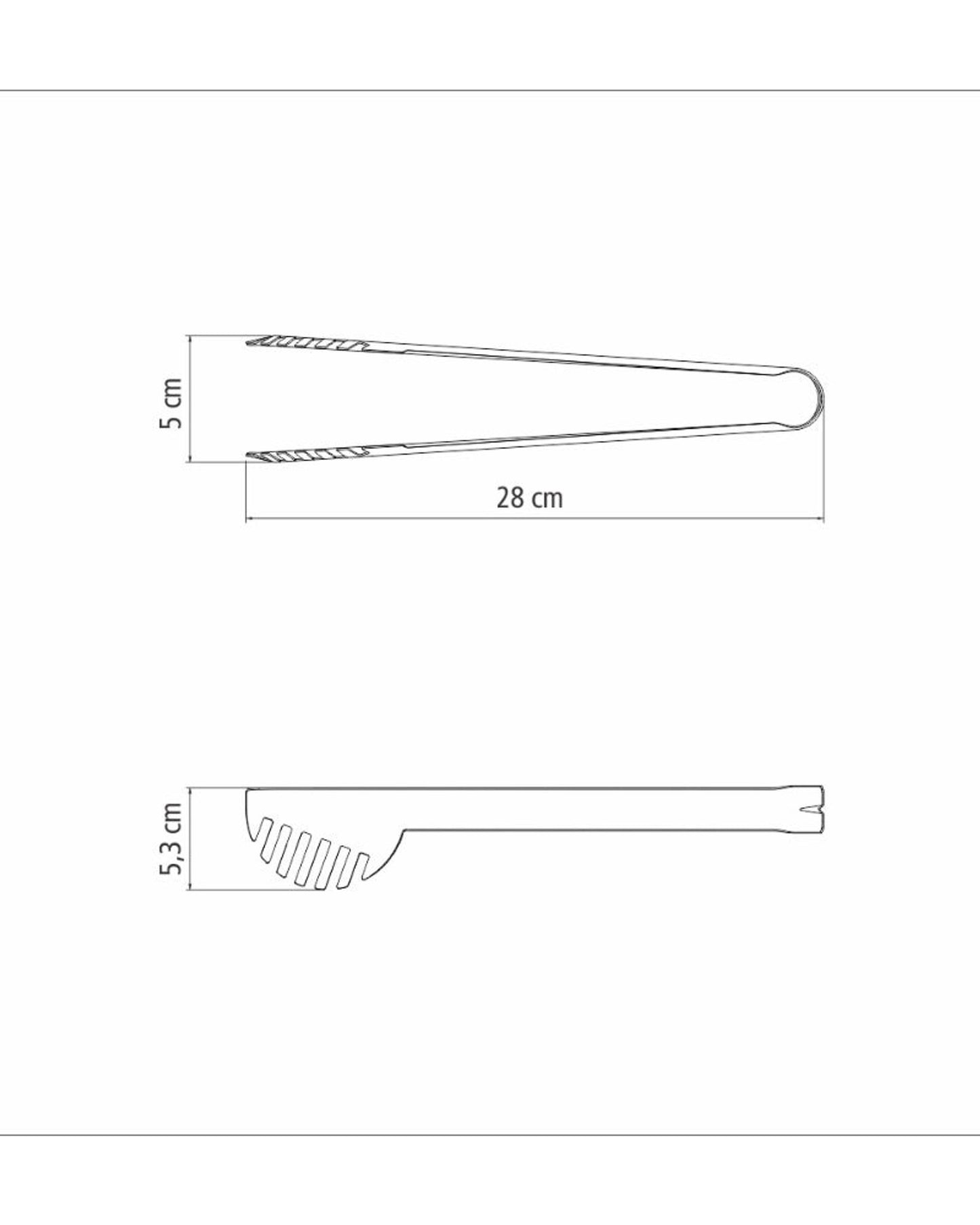 ملقط معكرونة ترامونتينا متعدد الاستخدامات مصنوع من الفولاذ المقاوم للصدأ بمقبض طويل
