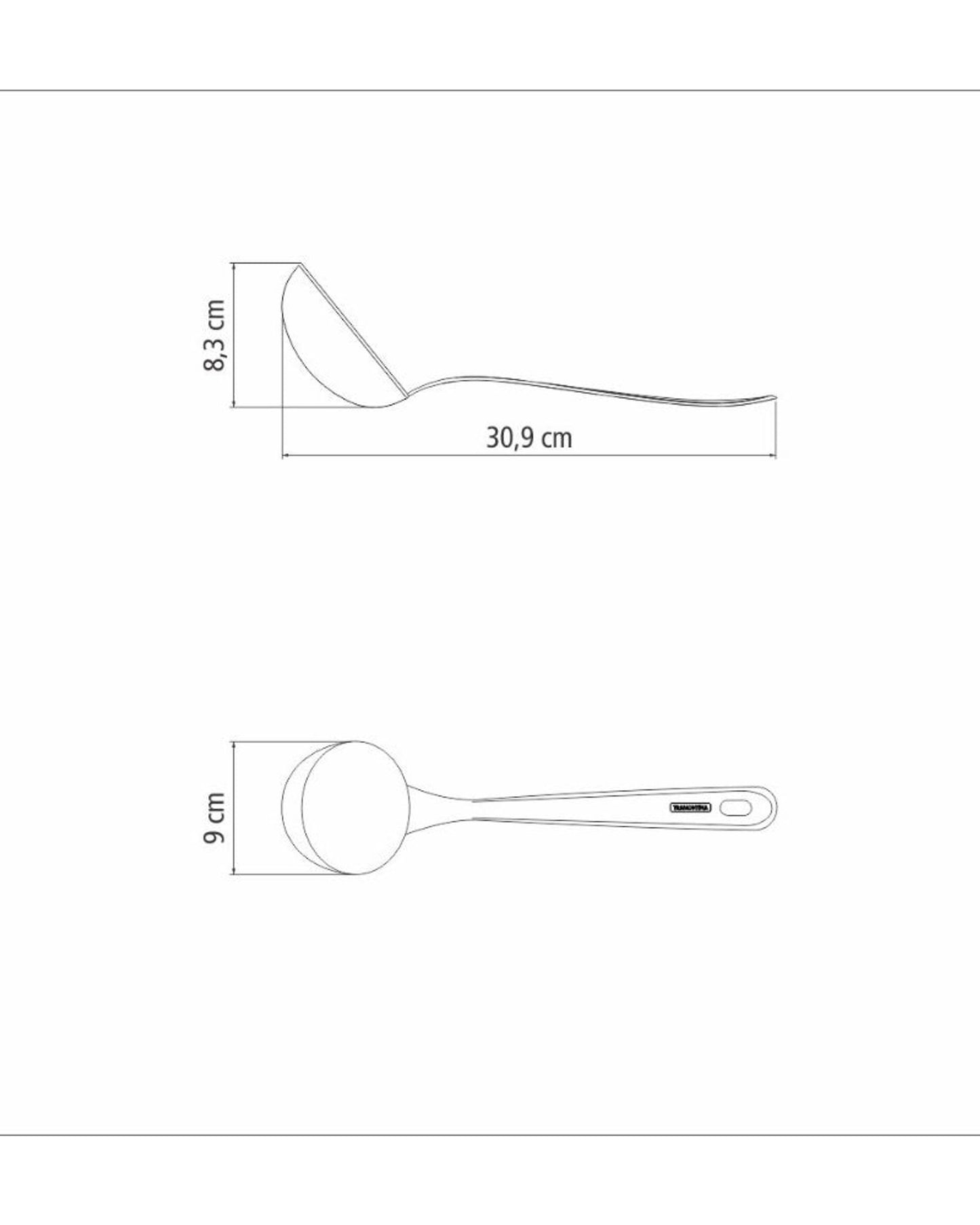 مغرفة ترامونتينا إكستراتا المصنوعة من الفولاذ المقاوم للصدأ