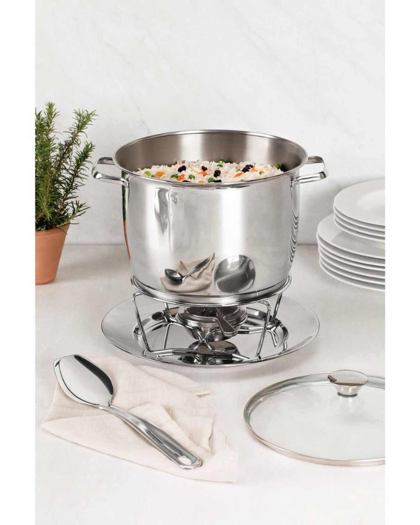 ملعقة تقديم أرز ترامونتينا إكستراتا المصنوعة من الفولاذ المقاوم للصدأ