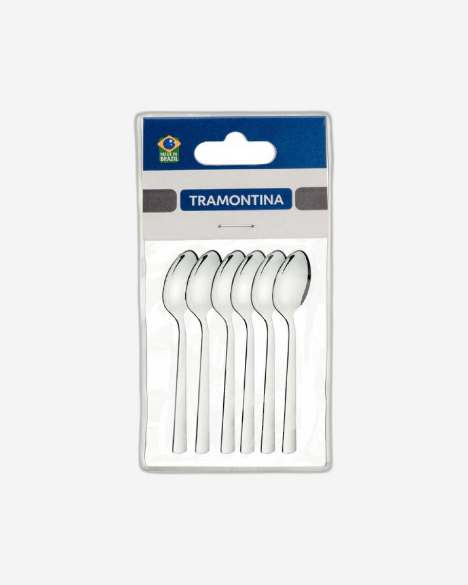 6 ملاعق قهوة من الفولاذ المقاوم للصدأ