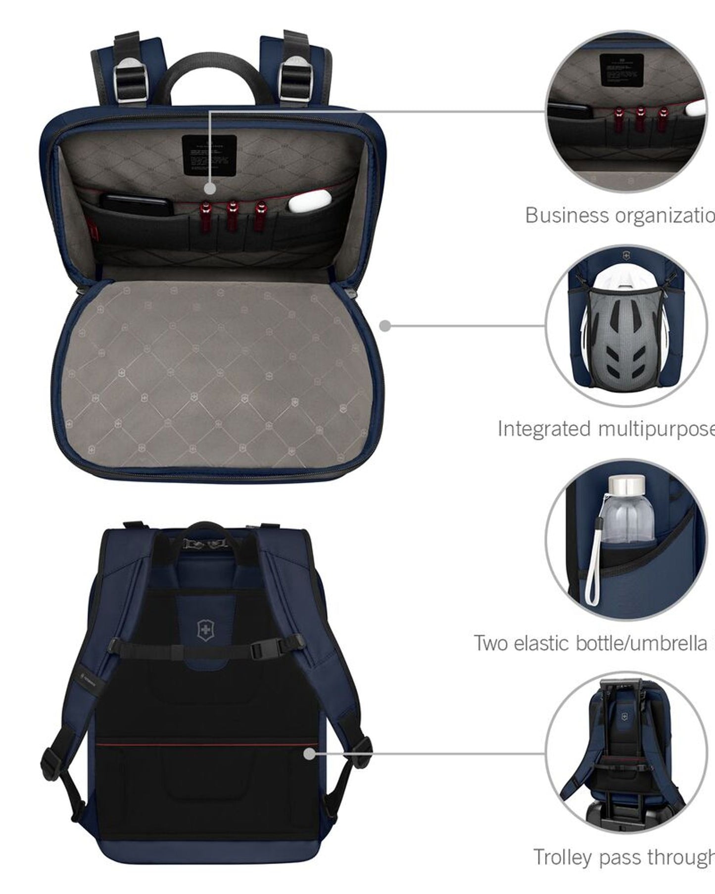 حقيبة ظهر فيكتورينوكس ألتمونت مودرن كوميوتر سوداء