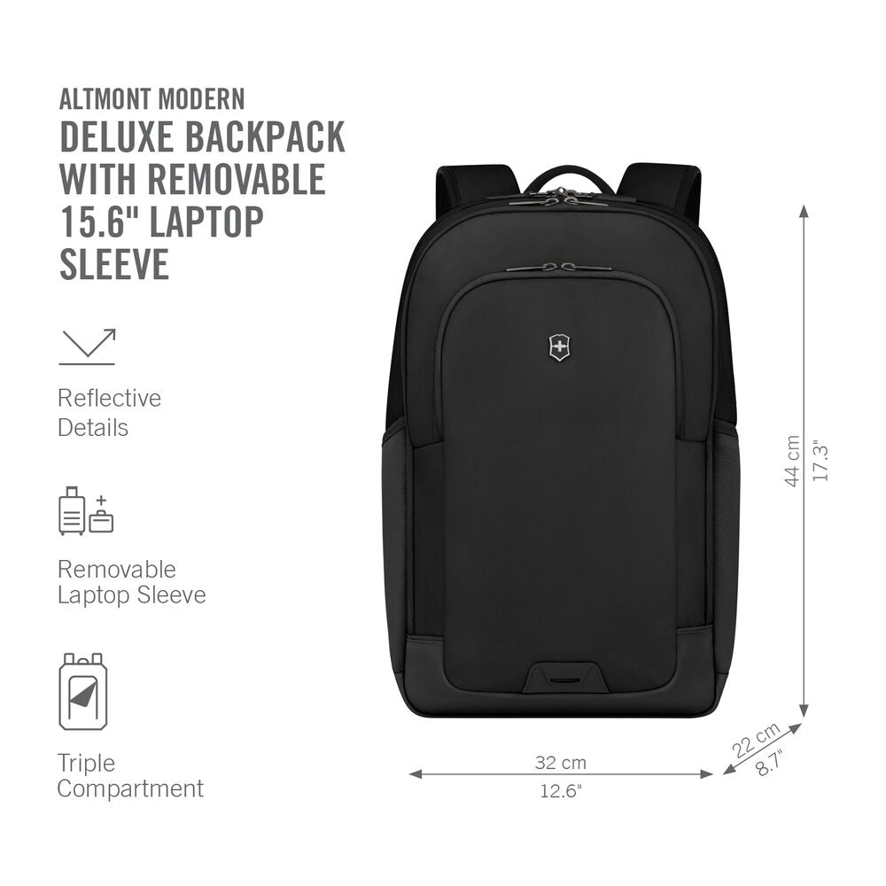 Victorinox Altmont Modern Deluxe Backpack  Black