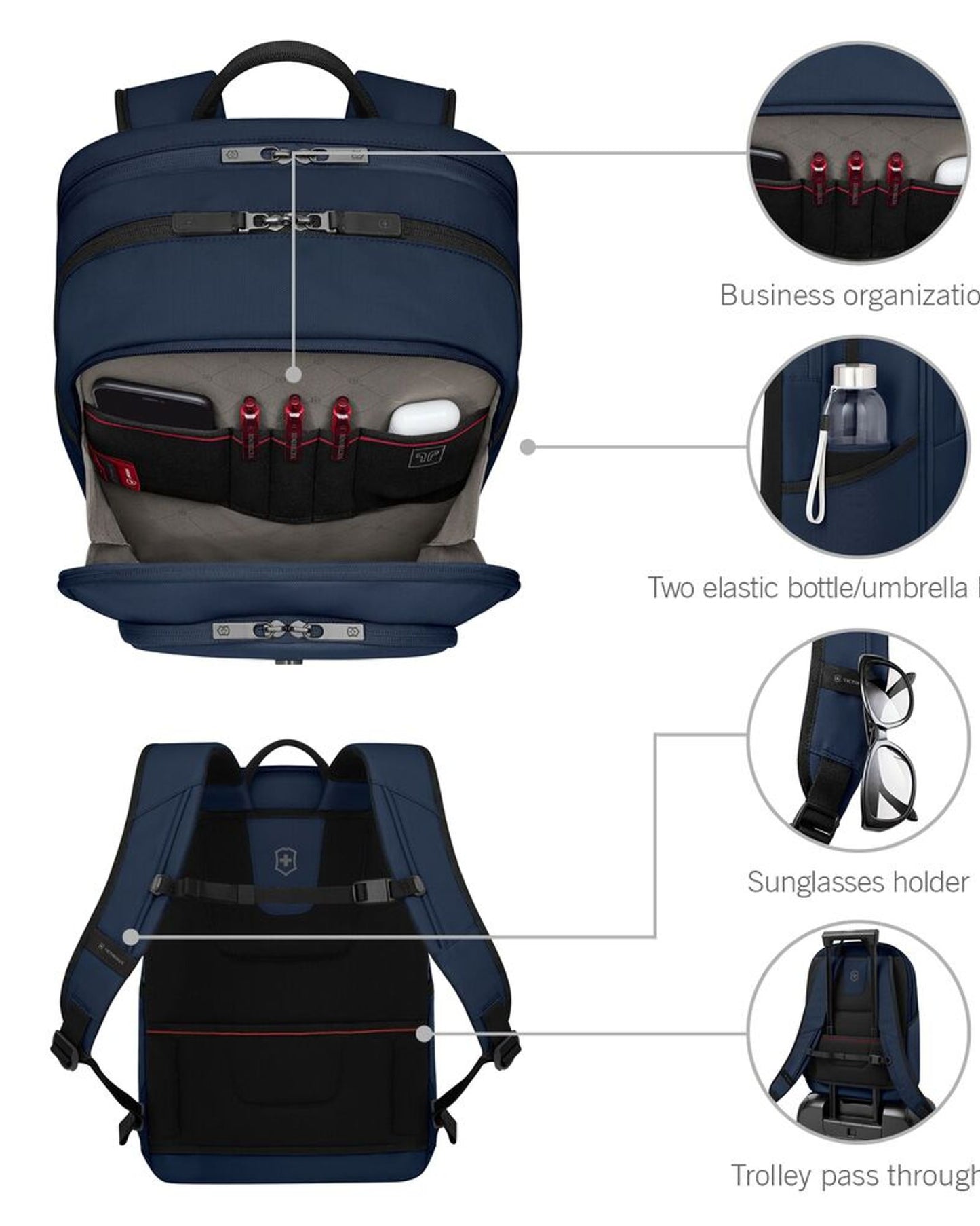 حقيبة ظهر فيكتورينوكس ألتمونت مودرن ديلوكس سوداء