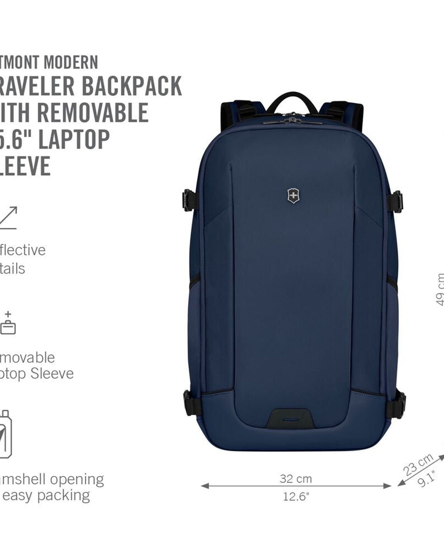 حقيبة ظهر فيكتورينوكس ألتمونت مودرن ترافيلر سوداء