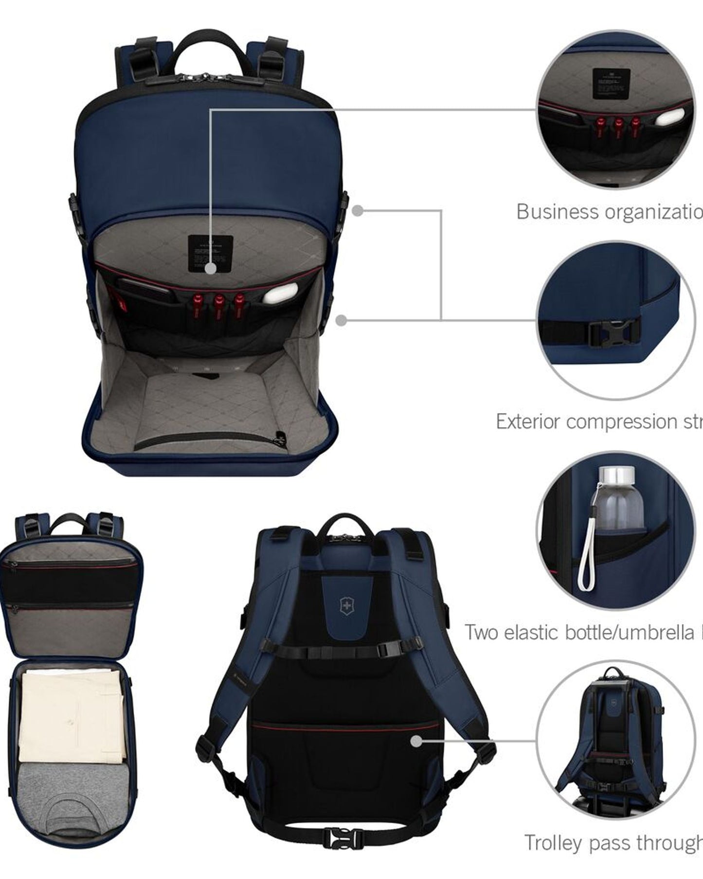 حقيبة ظهر فيكتورينوكس ألتمونت مودرن ترافيلر سوداء