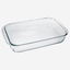 Marinex Deep Rectangular Glass Roaster, Heat-Resistant, Oven-Safe, 3.7L