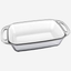 Marinex Large Rectangular Glass Roaster with Handles, Heat-Resistant, Oven-Safe, 3.5L