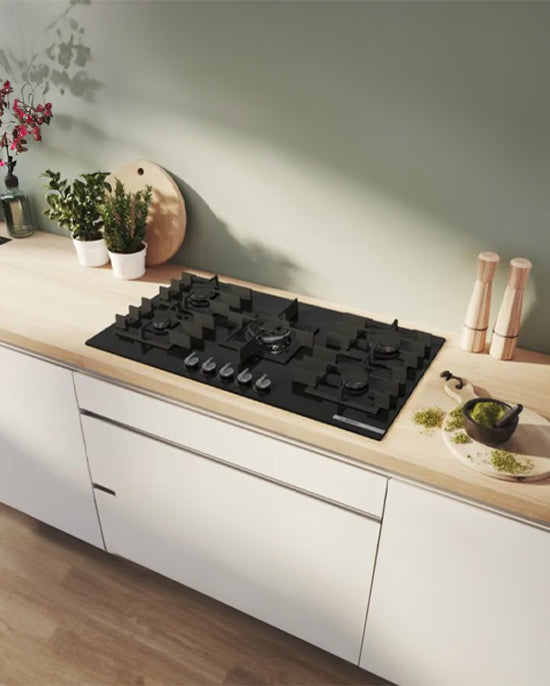 Bosch Series 6 Gas Hob 5 Burners Glass