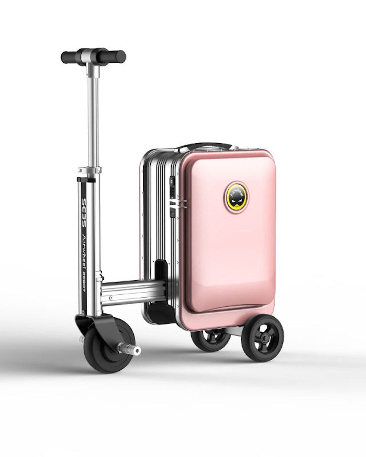 Airwheel SE3S - سكوتر كهربائي للأمتعة - أسود | حقيبة سفر ذكية قابلة للتمديد تلقائيًا مع بطارية قابلة للإزالة