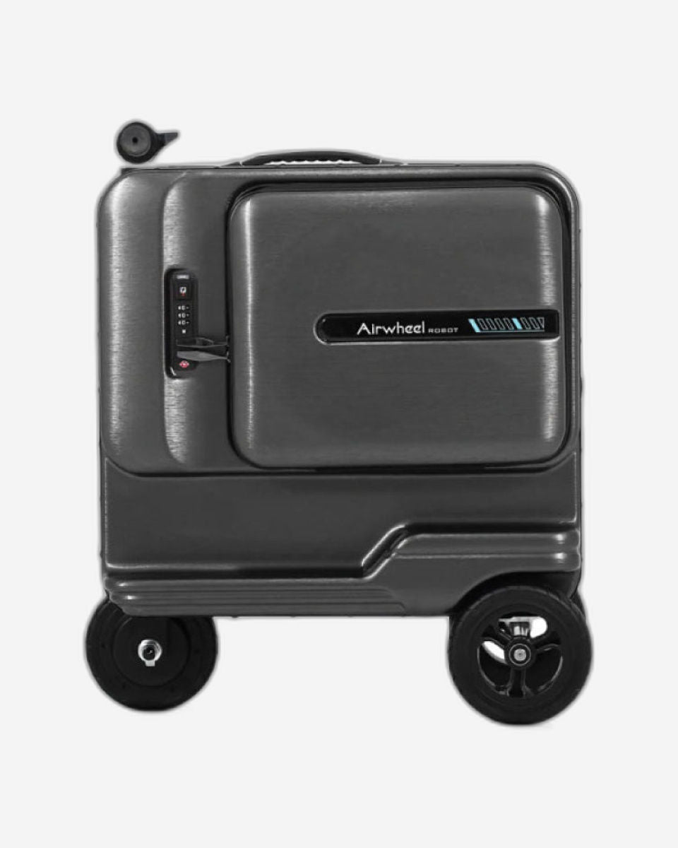 Airwheel SE3T - سكوتر كهربائي للأمتعة - أسود | حقيبة سفر ذكية كبيرة جدًا مزودة ببطارية قابلة للإزالة