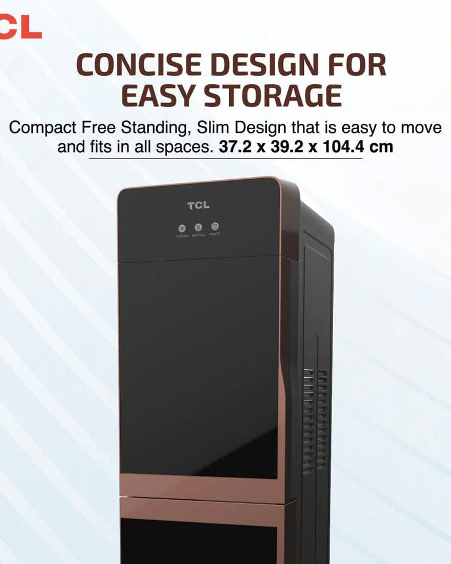 موزع مياه TCL ذو تحميل علوي بثلاث صنابير