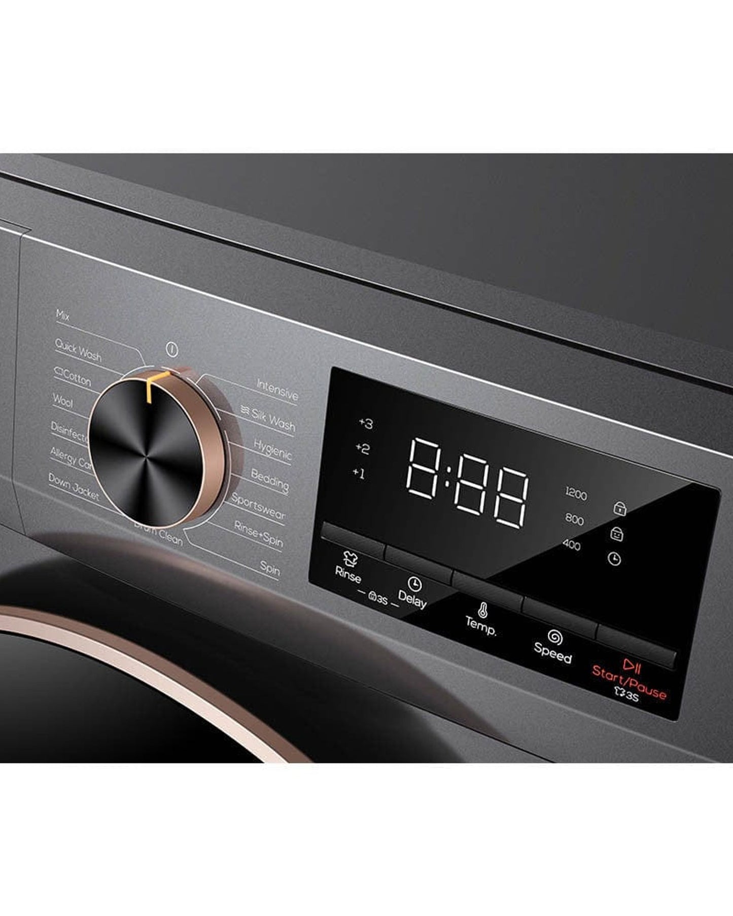 غسالة ملابس TCL تحميل أمامي سعة 10 كجم