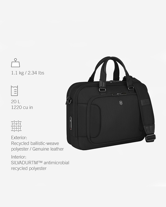حقيبة Victorinox Werks Traveler 7.0 الفاخرة باللون الأسود