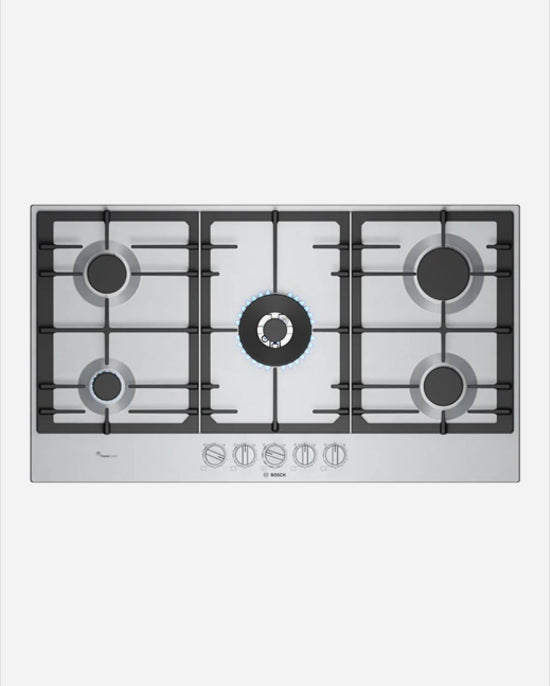 Bosch Gas Hob FlameSelect 5 Burners Steel