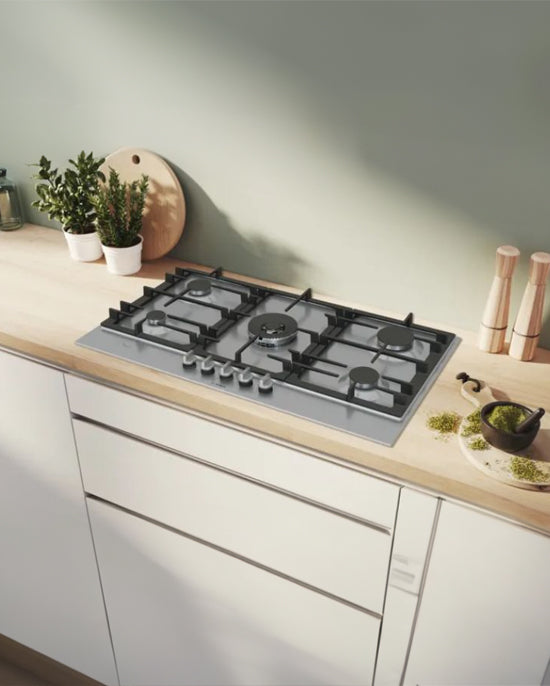 Bosch Gas Hob FlameSelect 5 Burners Steel