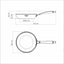 Tramontina Grano Tri-Ply Stainless Steel 20cm Ceramic-Coated Frying Pan