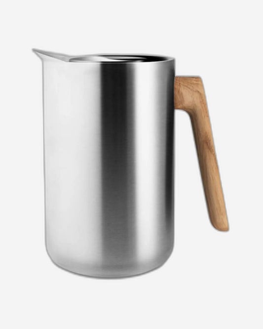 إبريق إيفا سولو 502757 بتفريغ الهواء، سعة 1 لتر، من الفولاذ المقاوم للصدأ، مطبخ نورديك