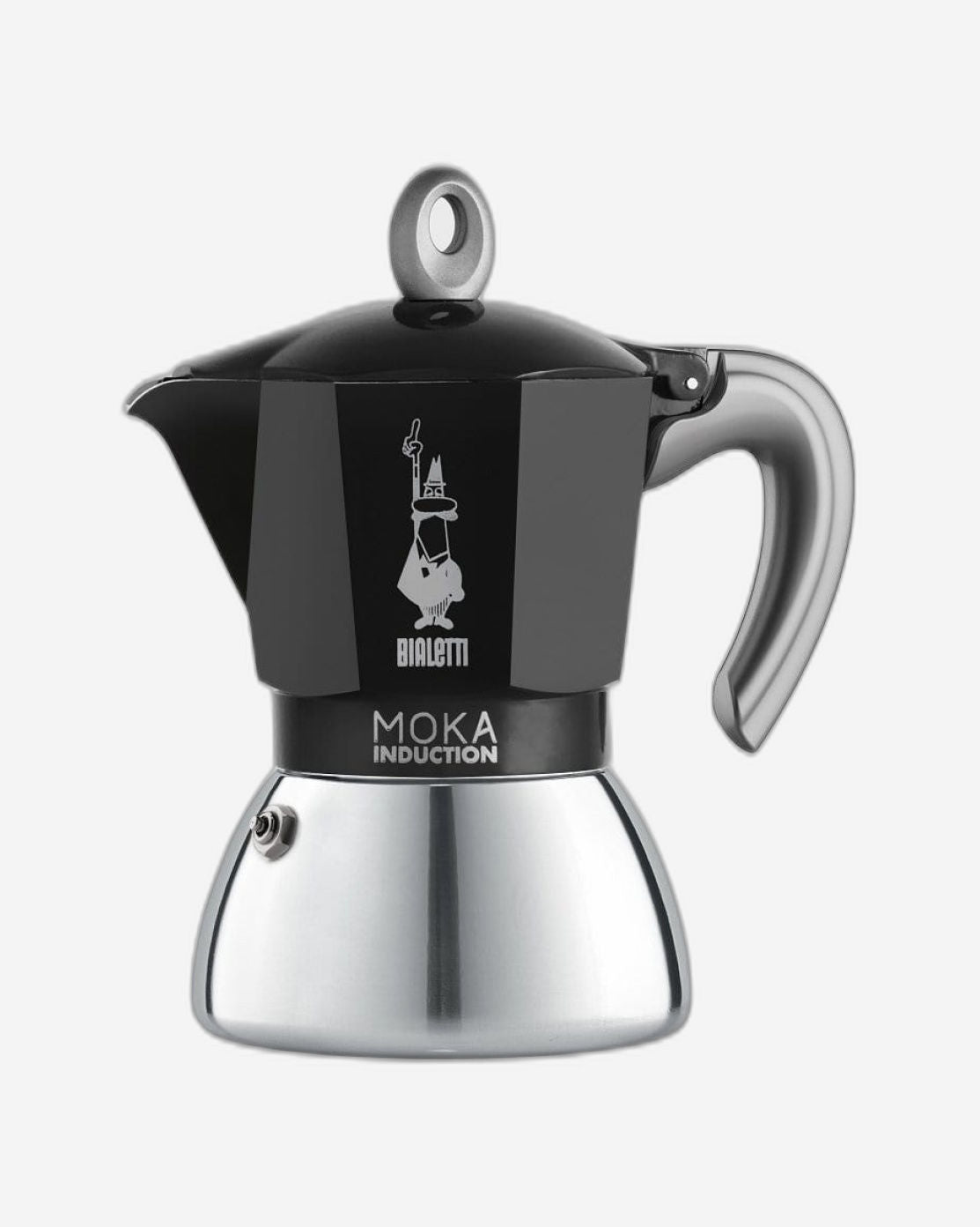 ماكينة تحضير القهوة بياليتي موكا الجديدة بالحث الحراري، لون أسود، 6 أكواب - 6936