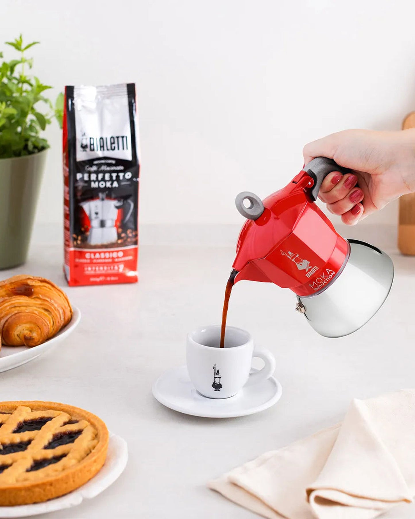 بياليتي نيو موكا إندكشن ريد 2 كوب